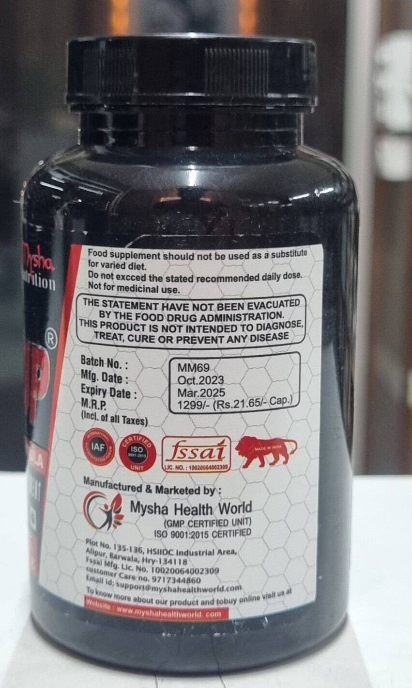 MASS UP Muscle Gainer Formula 60 Capsule