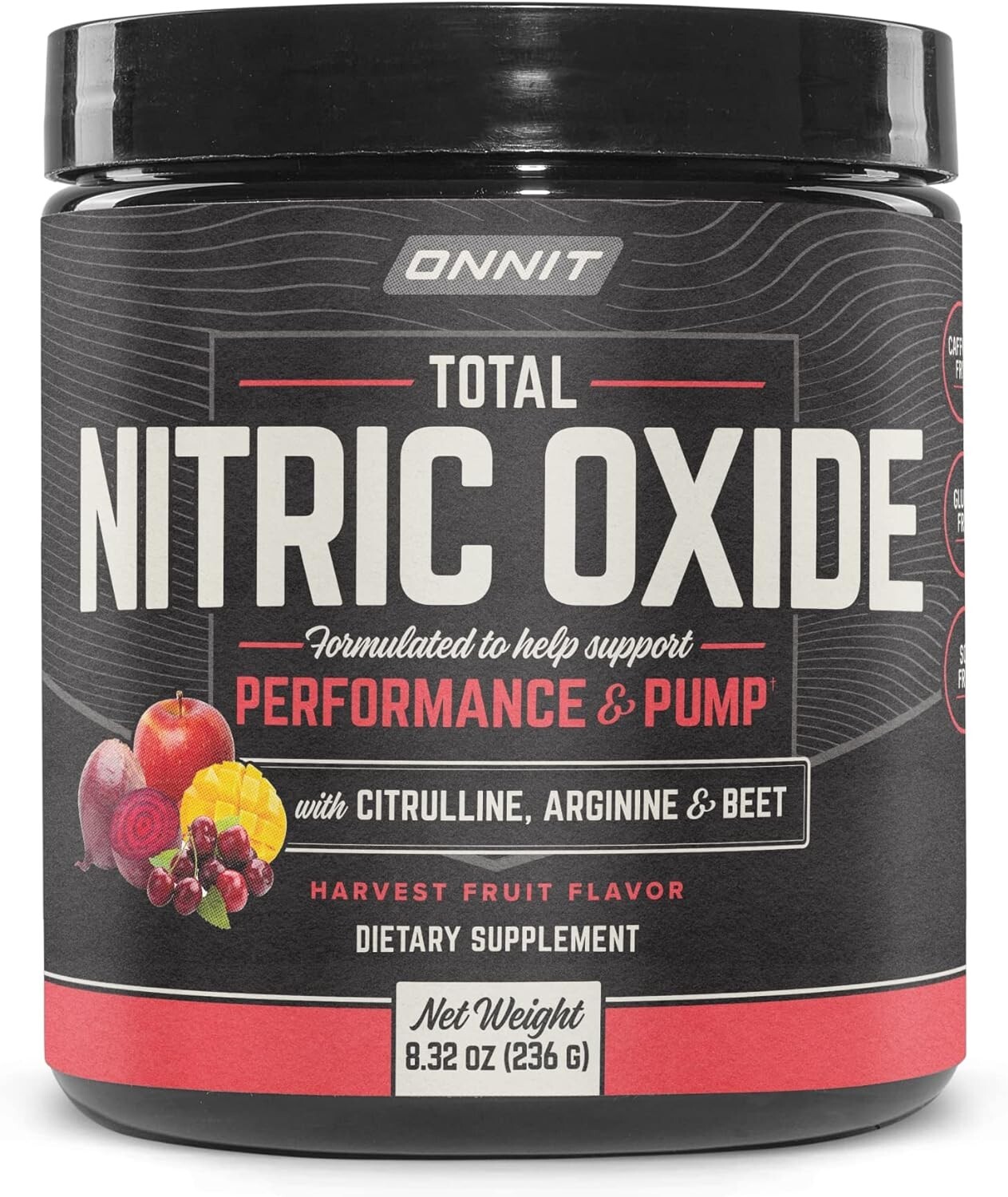 Total Nitric Oxide – Caffeine Free Pre Workout Powder w/Beet Root, L Arginine…