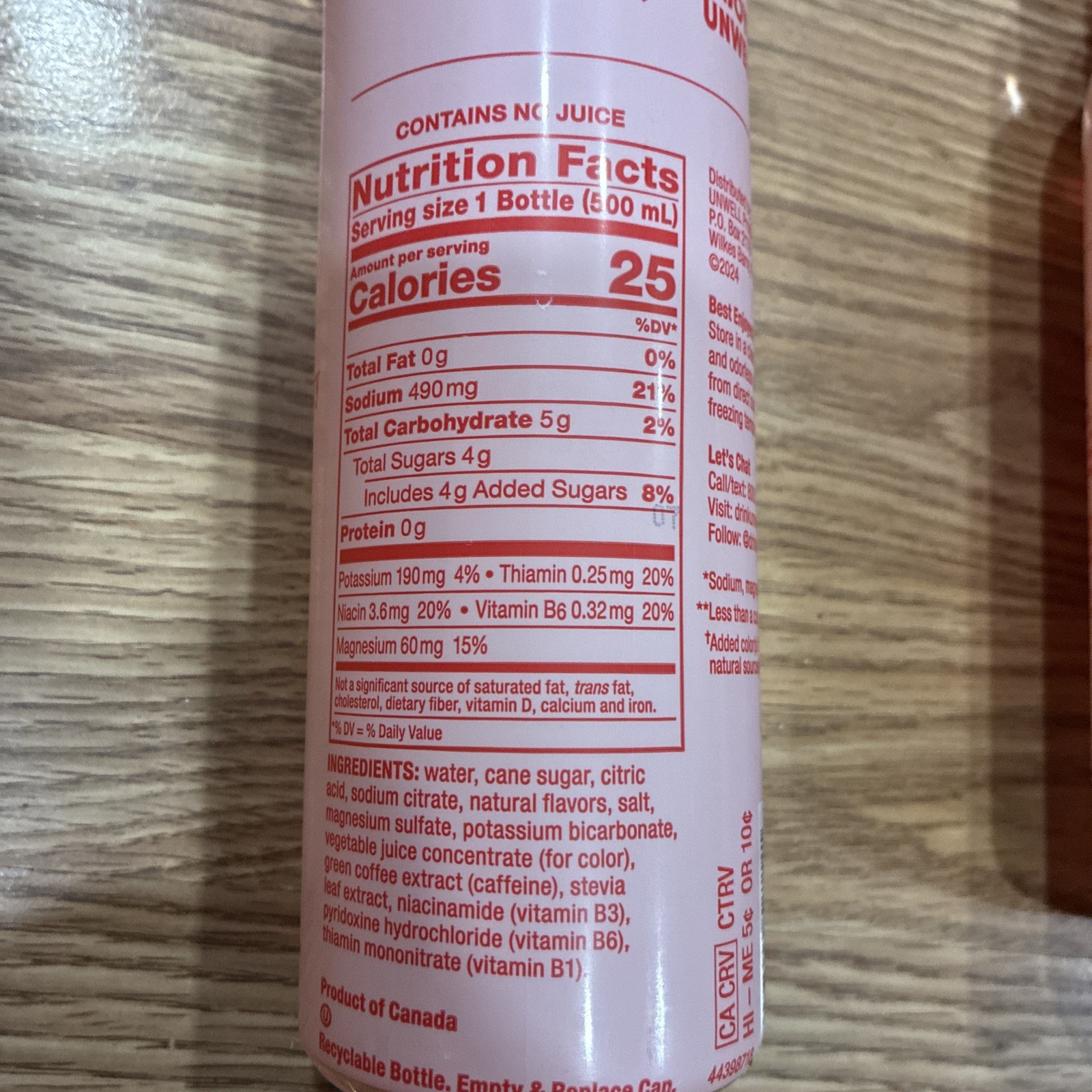 Unwell Rapid Hydration Electrolyte Strawberry Drink 16.9 Oz 2 Packs