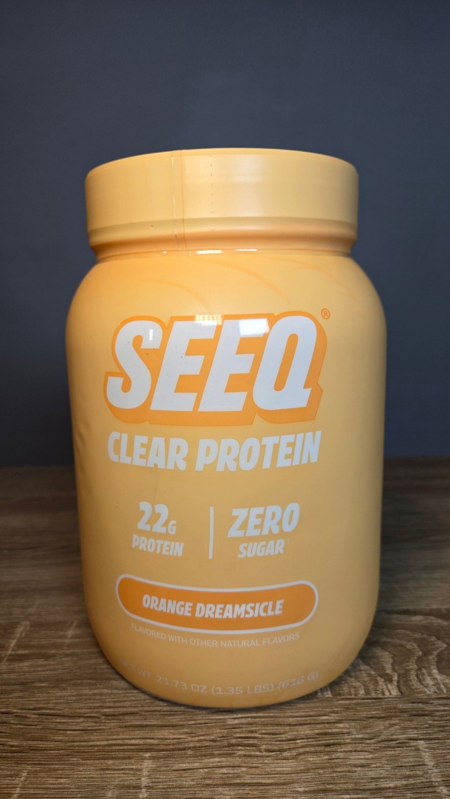 SEEQ Clear Protein Powder Orange Dreamsicle – Zero Sugar 22g (1.35 lb)