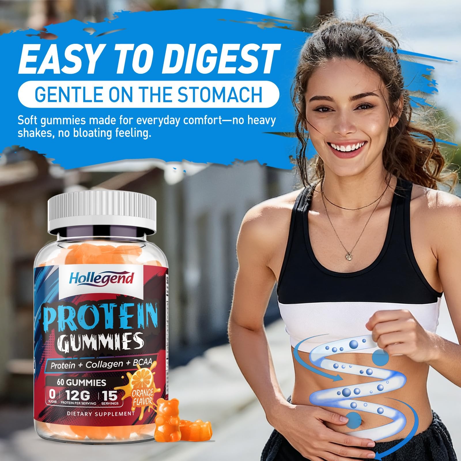 Whey Protein Gummies for Women Men, 12g High 7.2 Ounce (Pack of 1)