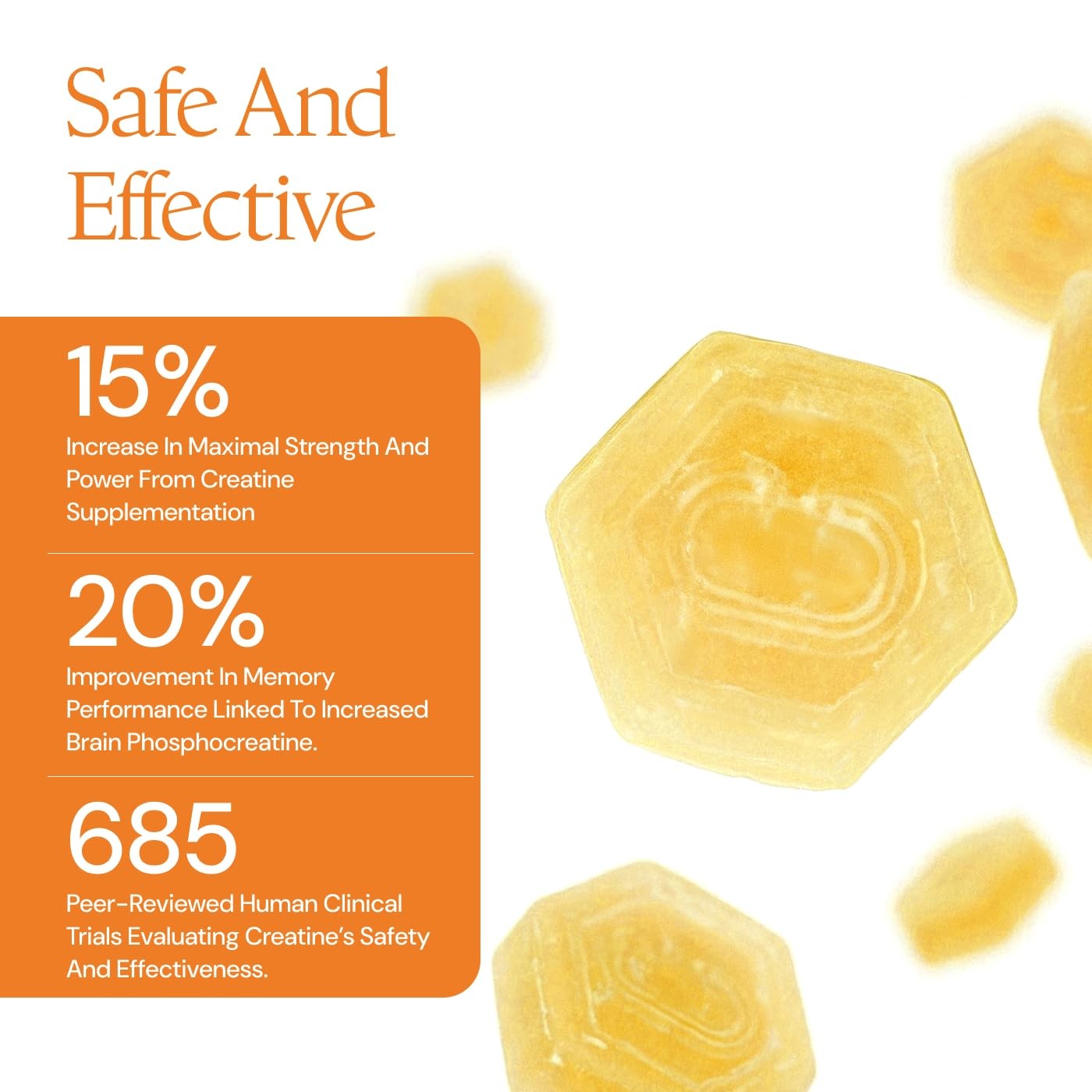 Creatine Gummies for Men & Women – NSF Certified, Made with Creapure Creatine…