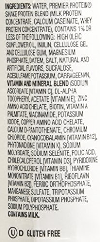 Premier Protein Shake 30g 1g Sugar 24 Vitamins Minerals, Vanilla, 44 FlOz 4 Pack