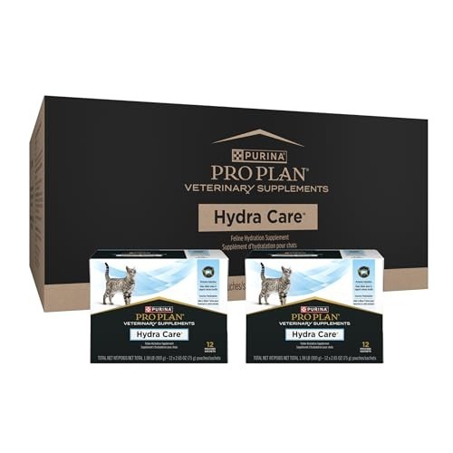 Hydration Cat Supplements – 24 Pouches of Pro Plan Veterinary Hydra Care 2.65 oz