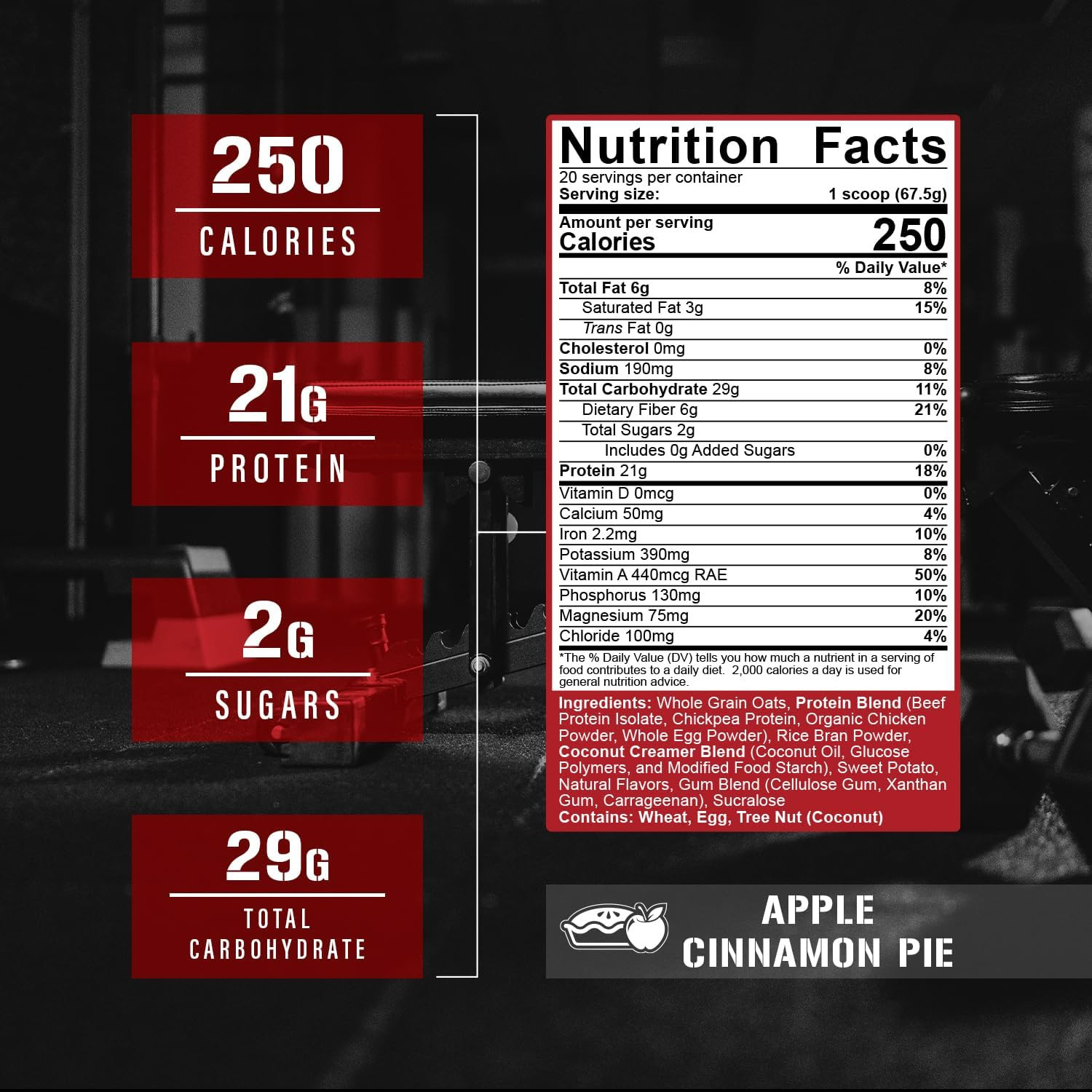 Rich Piana Real Carbs + Protein | Clean Mass Gainer Meal Replacement Protein Pow