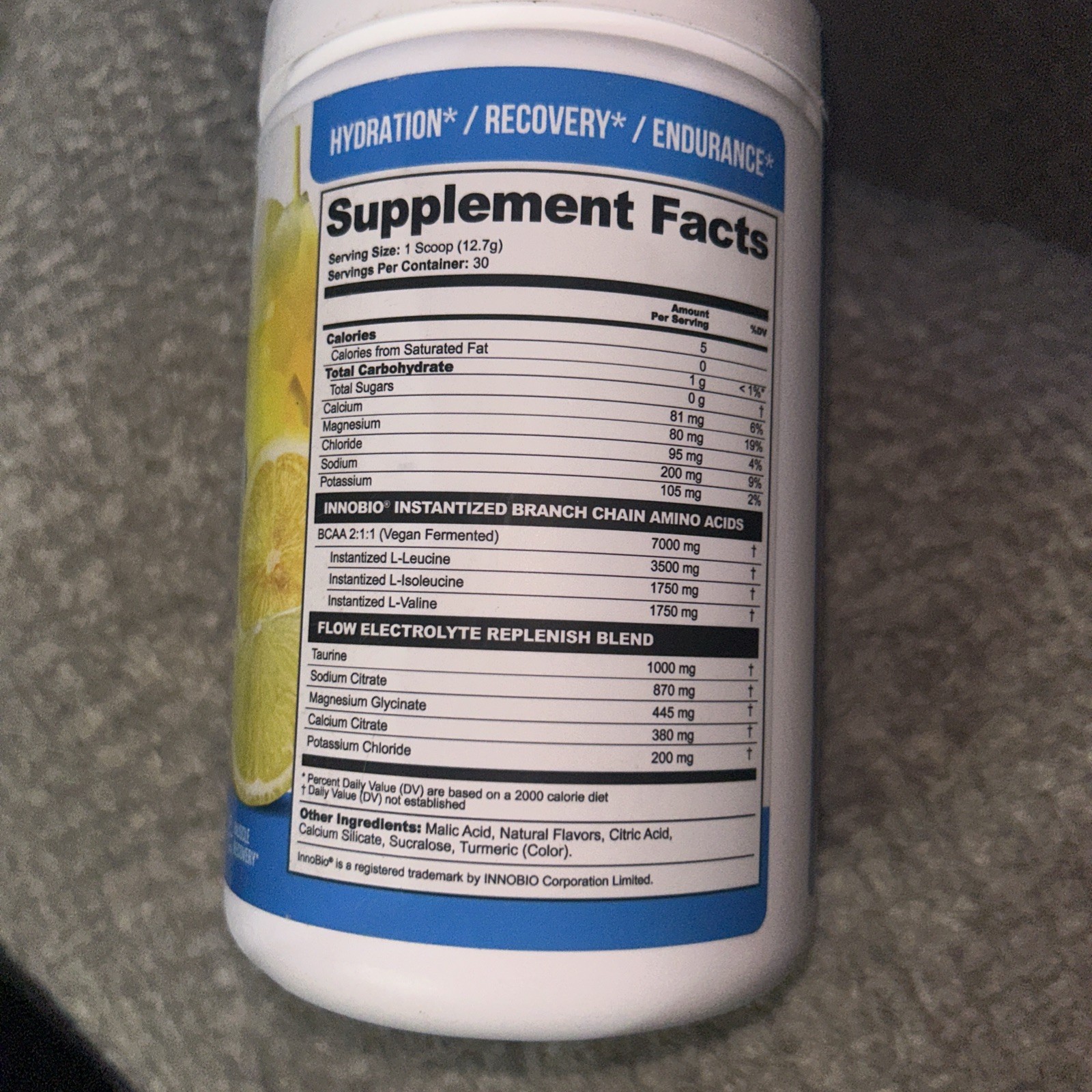 Flow BCAA+ Enhanced With Electrolytes ~lemon Freeze~