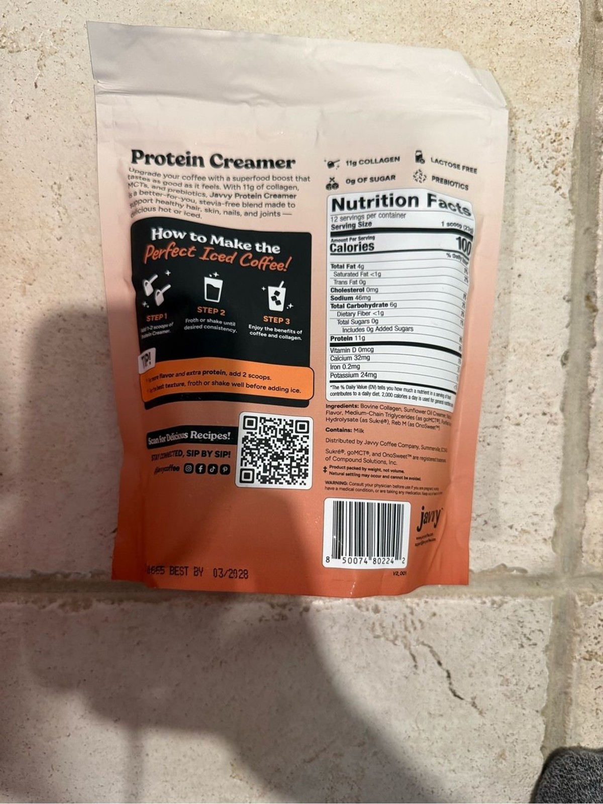 Hazelnut Protein Creamer – White and Brown