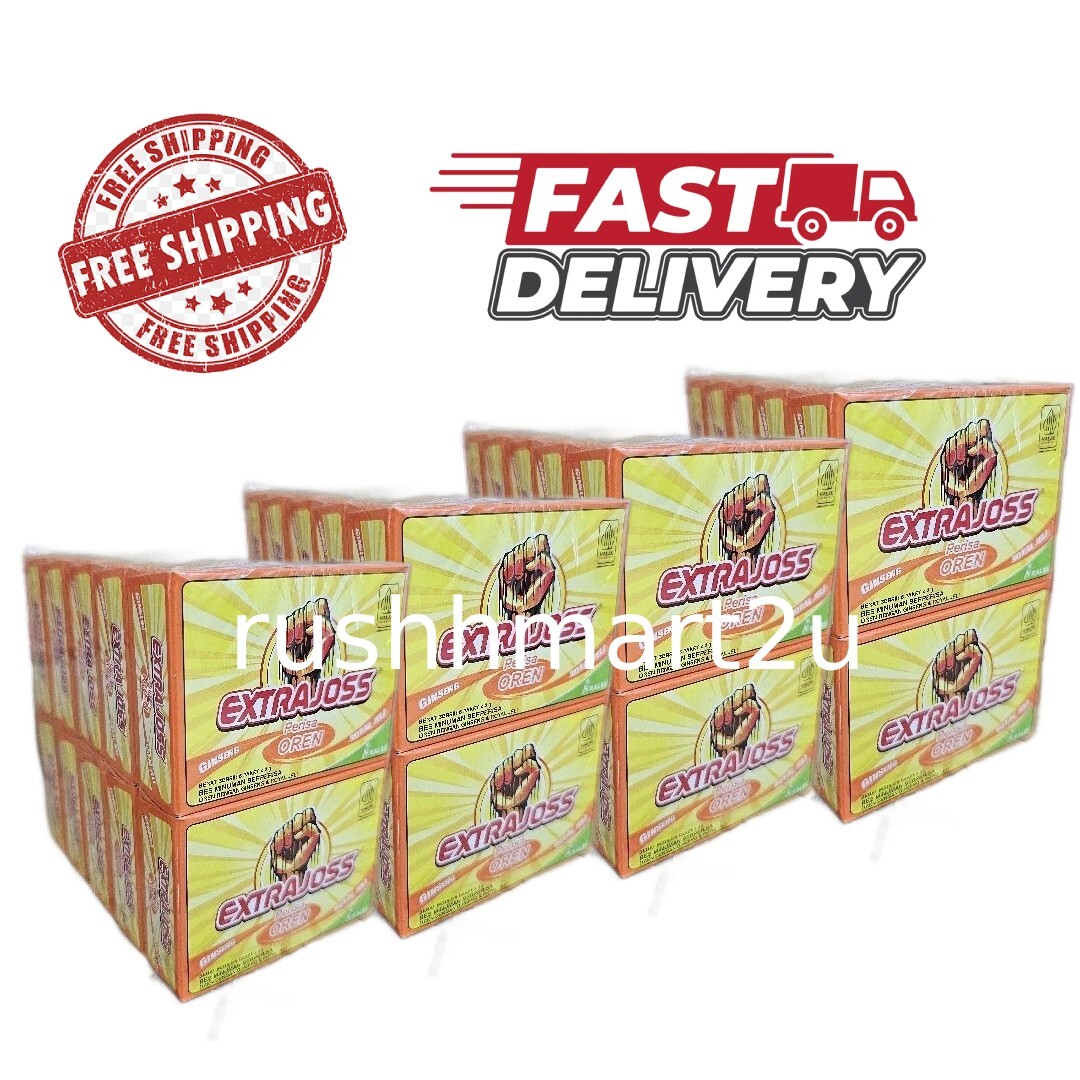 EXTRA JOSS Orange Flavour 40 Box (240 Sachets) Energy Drink Powder EXPRESS SHIP