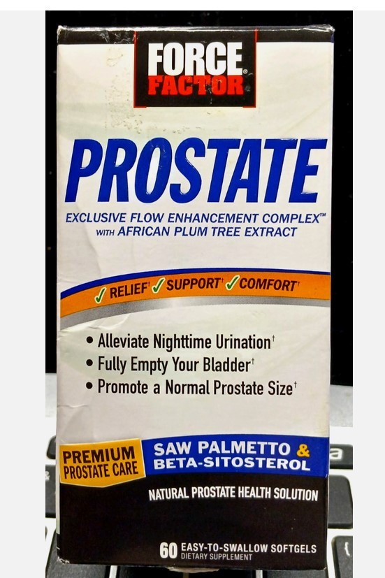 Force Factor Prostate Prostate Health Solution 60 Easy-To-Swallow Softgels 2028