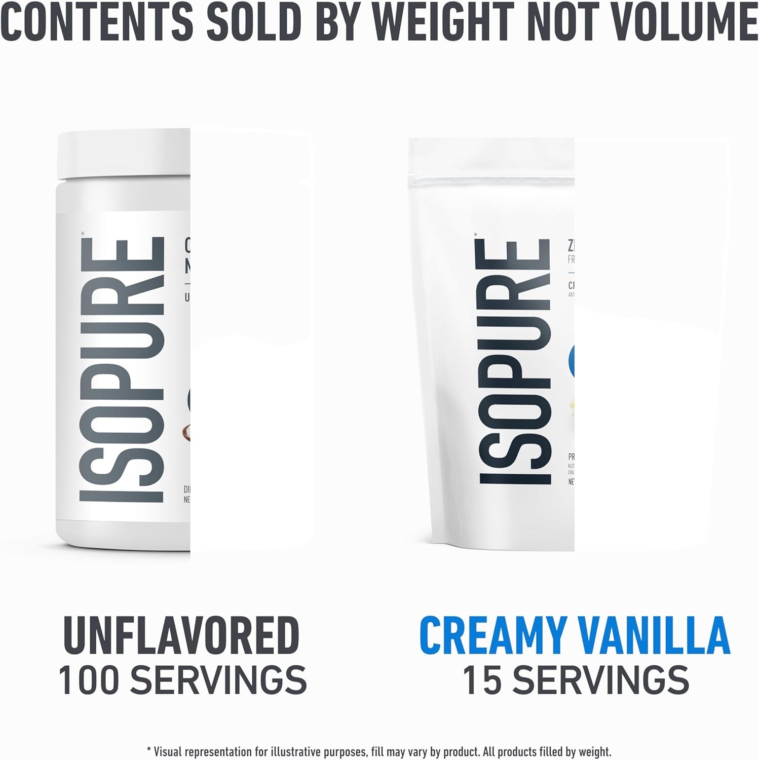 Isopure Whey Isolate – Zero Carb or Low-Carb, Creamy Vanilla
