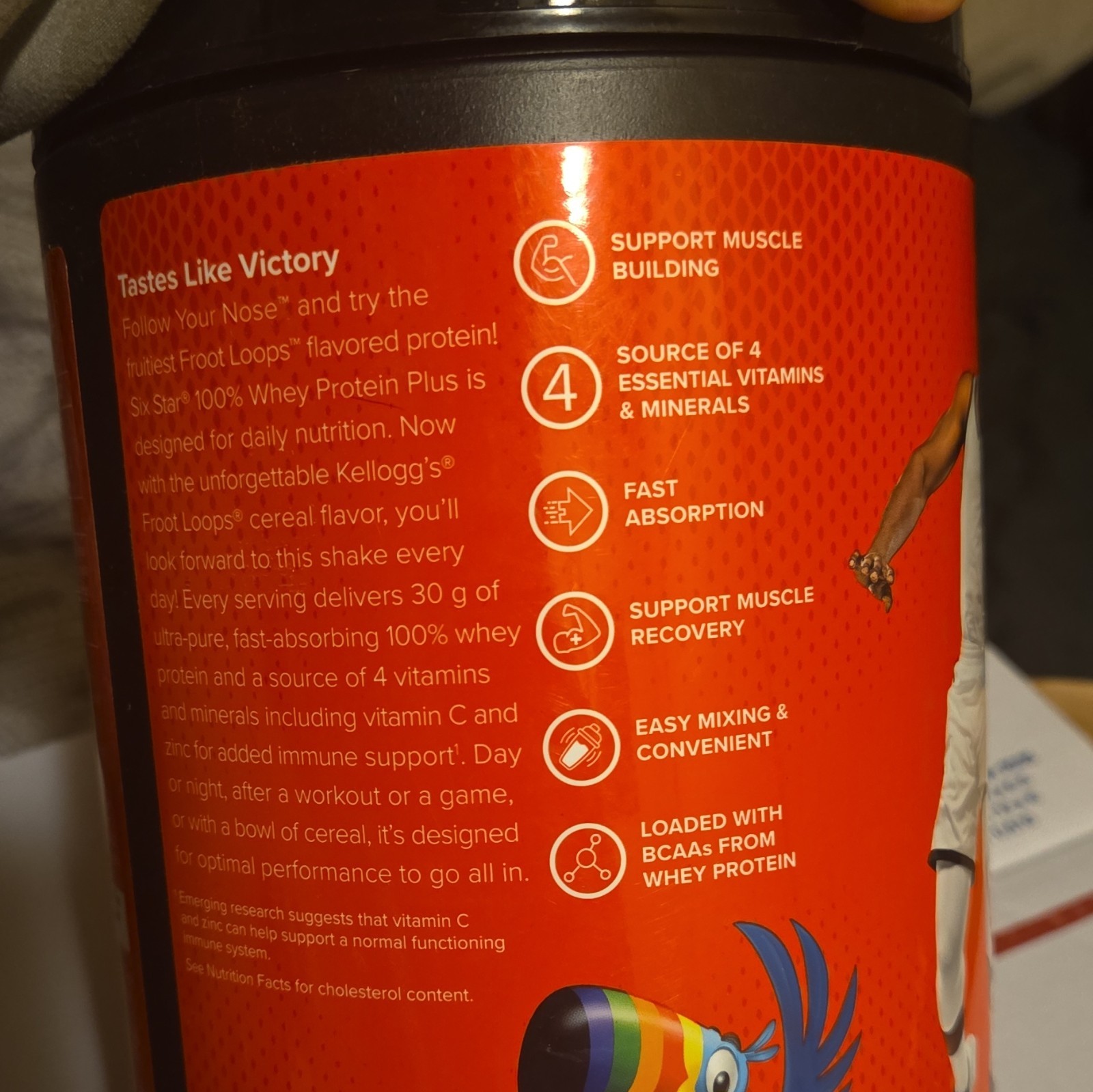 Six Star 100% Whey Protein Plus Powder, Froot Loops, High Protein, 18 Serv 1.9lb