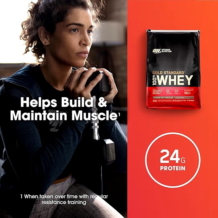 Optimum Nutrition Gold Standard 100% Whey Protein Extreme Milk Chocolate – 10lb