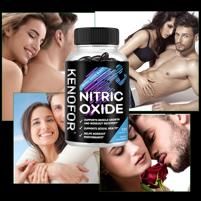 Nitric Oxide Booster Supplement – L-Arginine, L-Citrulline- 60/120 Capsules