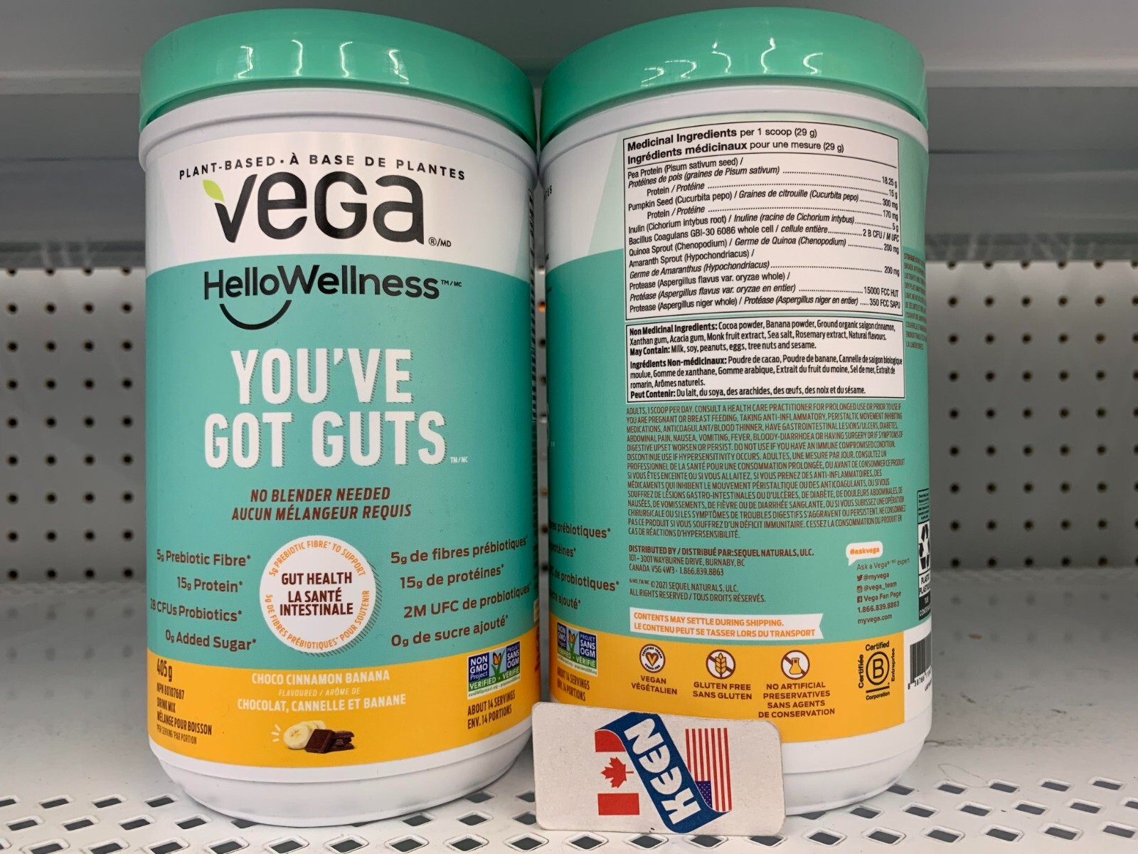 Vega Hello Wellness You’ve Got Guts Protein Powder 14 Serve 405 g, Exp:2027/01