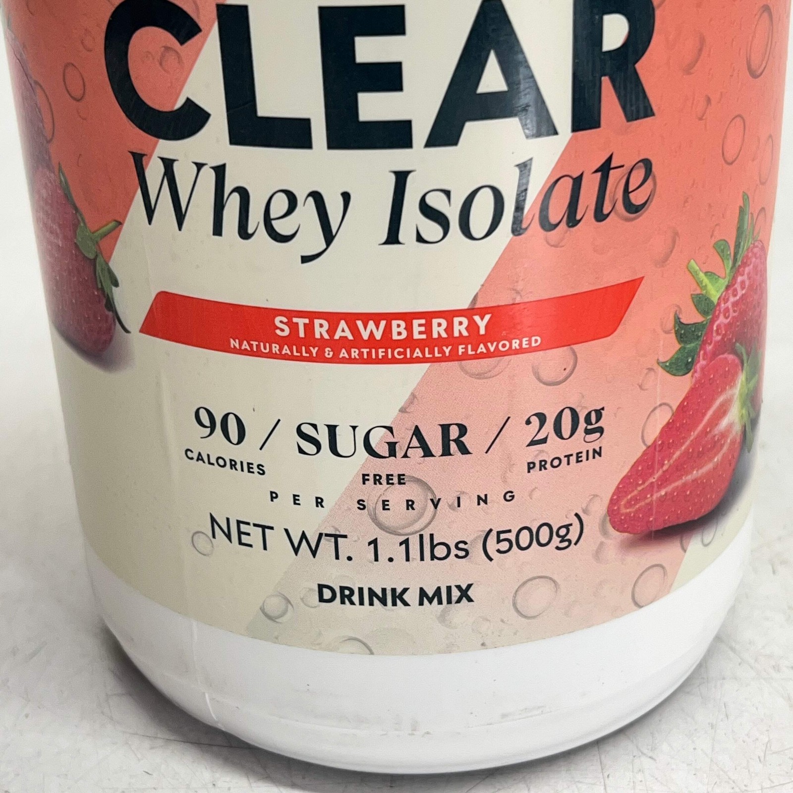 MY PROTEIN Clear Whey Isolate Strawberry Zero Sugar 20g Protein 1.1 Lb BB 02/27
