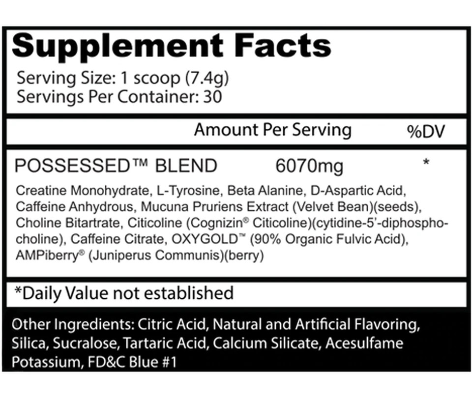 Insane Labz Possessed Pre-Workout GUMMY WORM