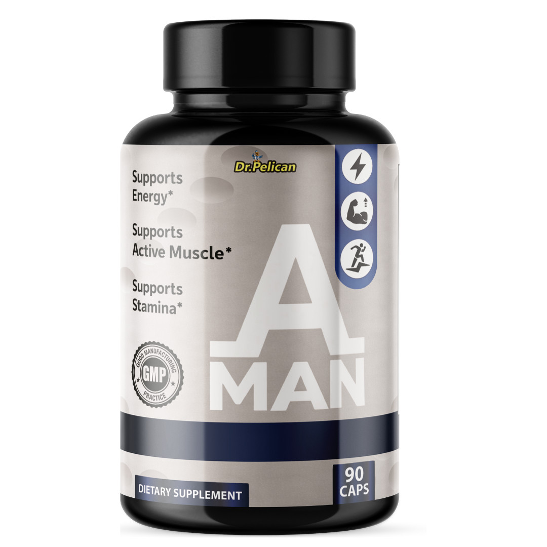 A MAN- Bodybuilding & Men’s Health Support- 90 Capsules