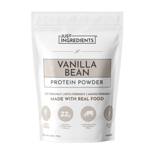 Just Ingredients Vanilla Bean Protein Mix – 17.5oz – 15 servings Non-Caffeinated