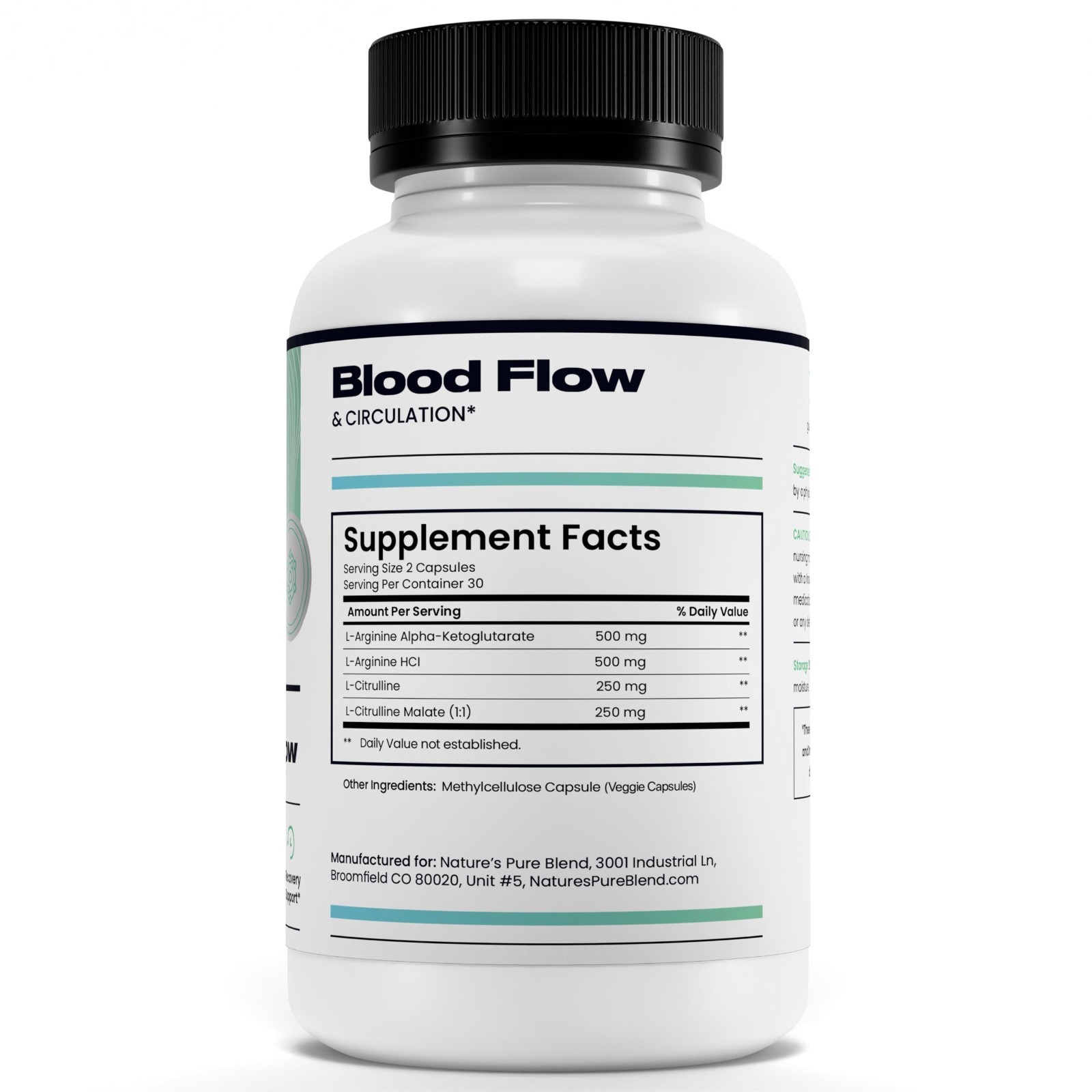 Nitric Oxide Supplements for Men – L-Arginine & L-Citrulline, Heart Support, 150
