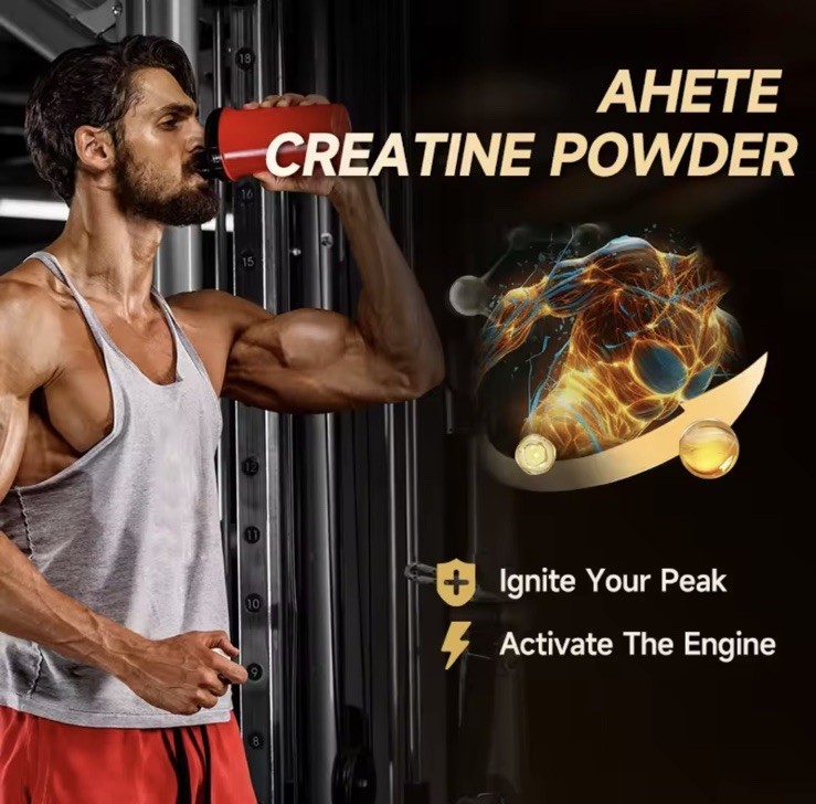 Ahete Gym Gains Creatine Monohydrate Powder Sugar-Free ⭐️ US FREE SHIPPING ⭐️