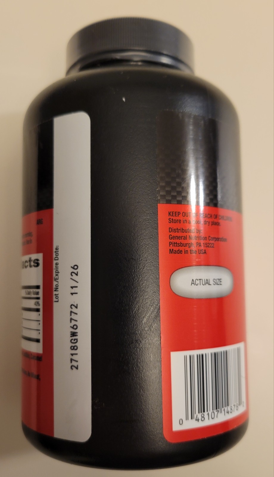 GNC Pro Performance BCAA 1800 Dietary Supplement, 120 gels 11/2026