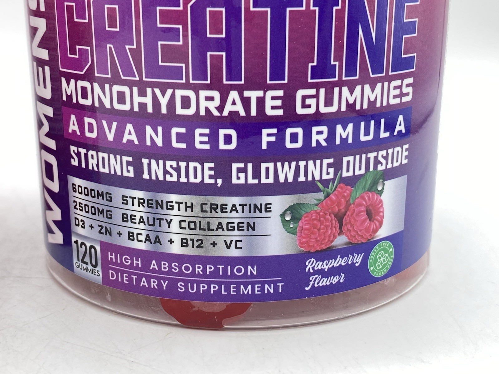 Cnthdi Creatine Monohydrate Gummies Peach & Raspberry 6000mg 120 Ct. Each