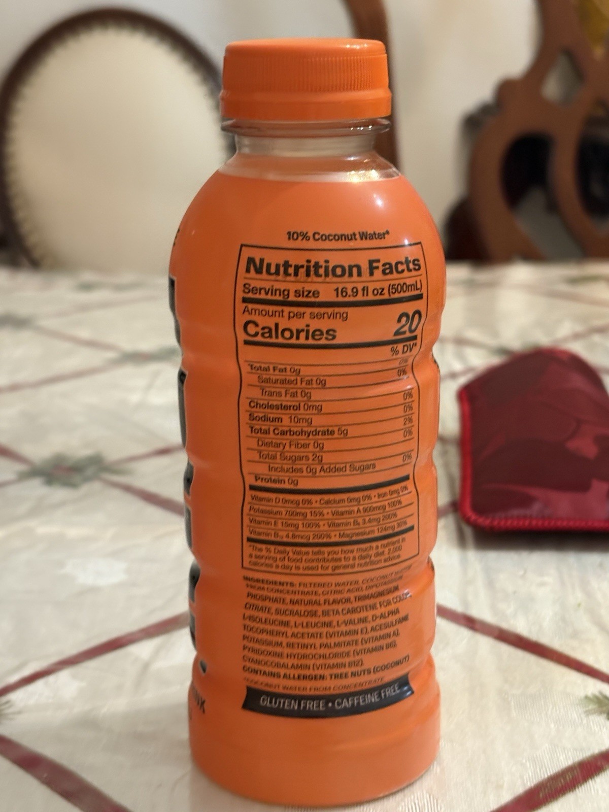 Orange Prime Hydration Drink 16.9oz Bottle Logan Paul KSI New Discontinued