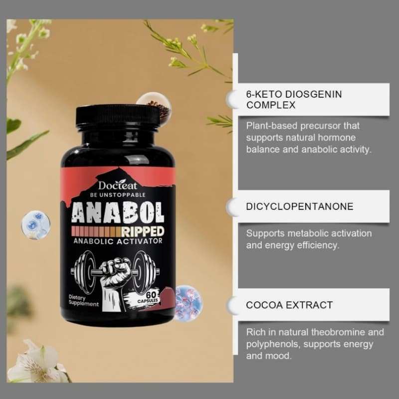 Hardcore – 2026 1-3PACK | Anabol – 60 Softgels Anabolic Muscle Builder Premium