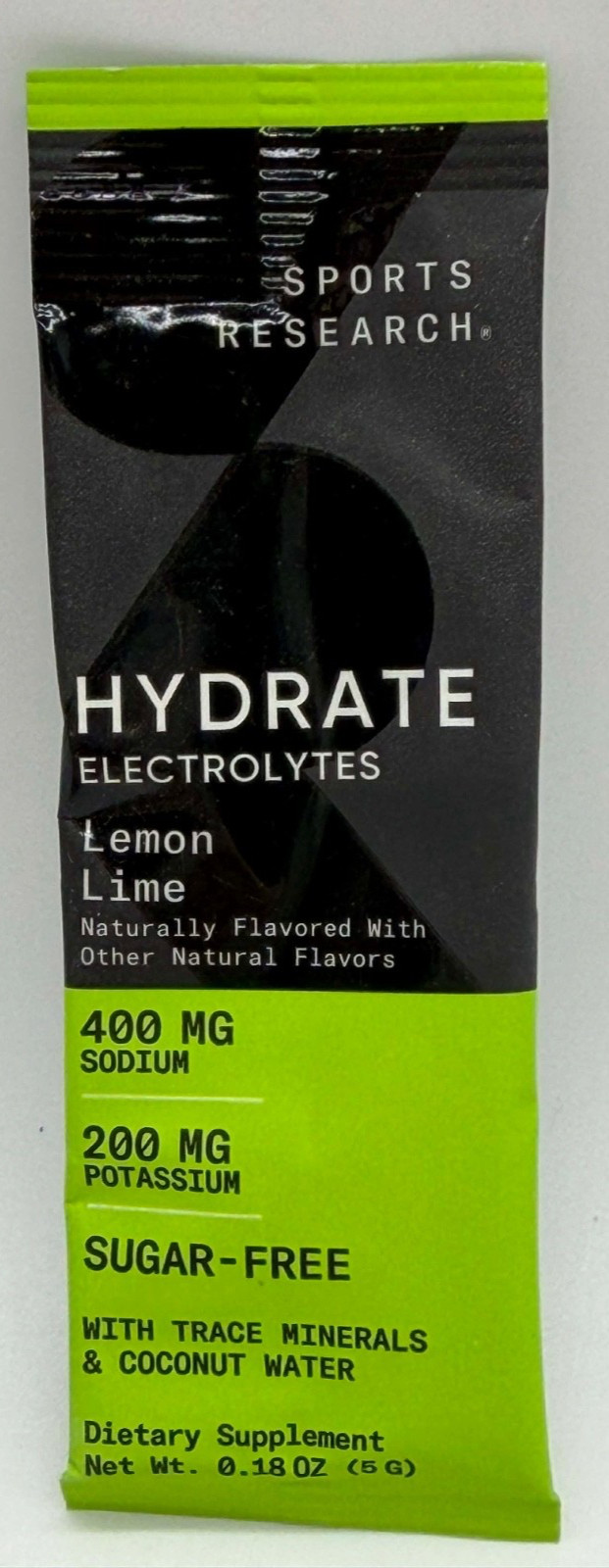 Sports Research Hydrate Electrolytes ~ Lemon Lime ~ 38 STICK PACKS ~ EXP 7/26