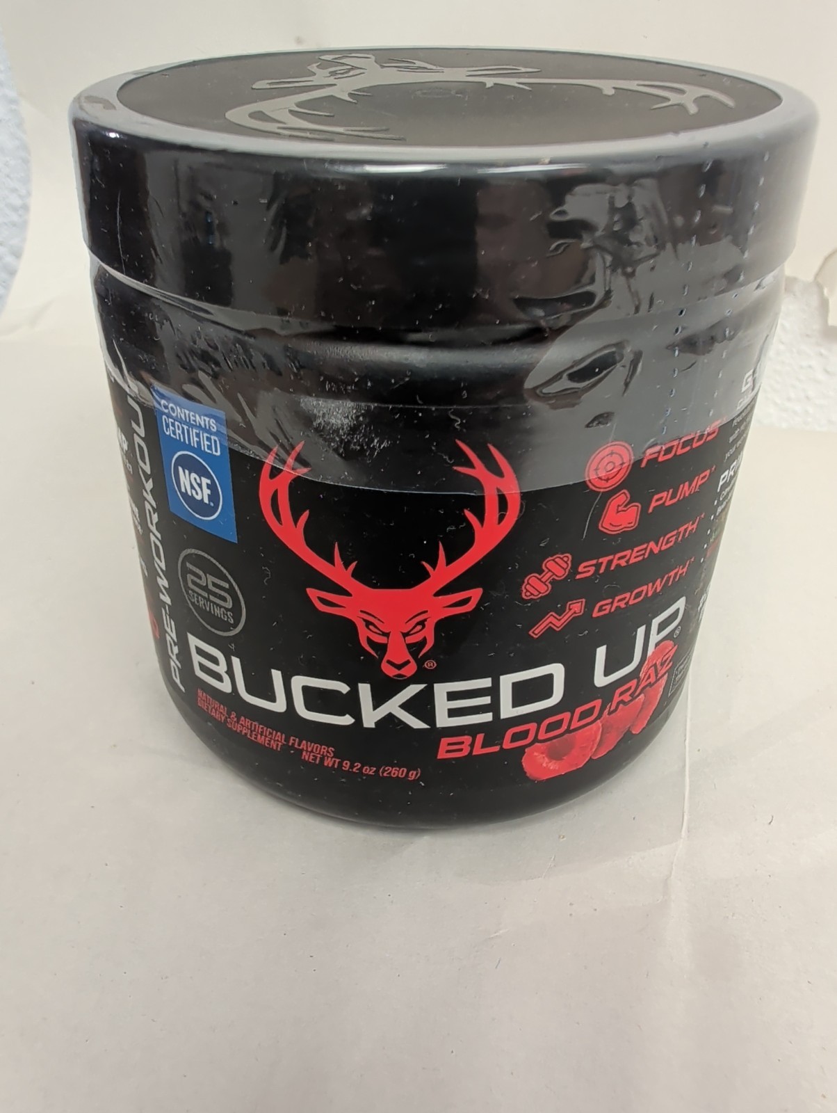 Bucked Up Pre-Workout – Blood Raz (25 Servings) 2027 – ships free