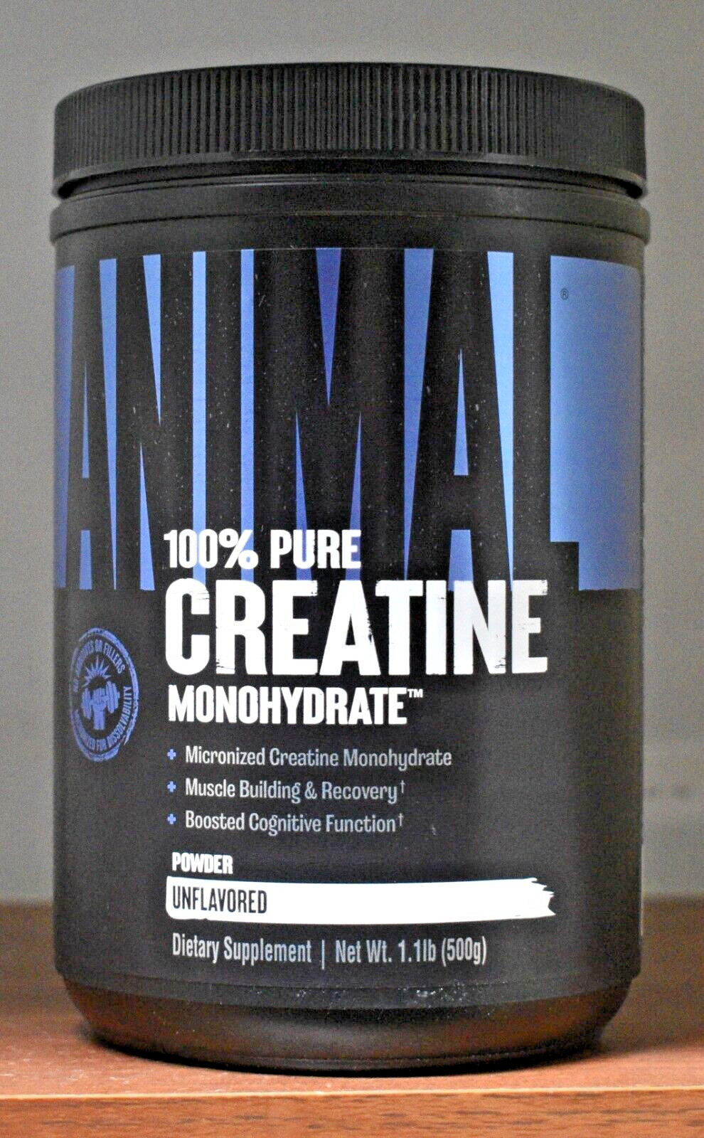 Animal Micronized Creatine Monohydrate Powder 1.1lb 500g 100 Servings