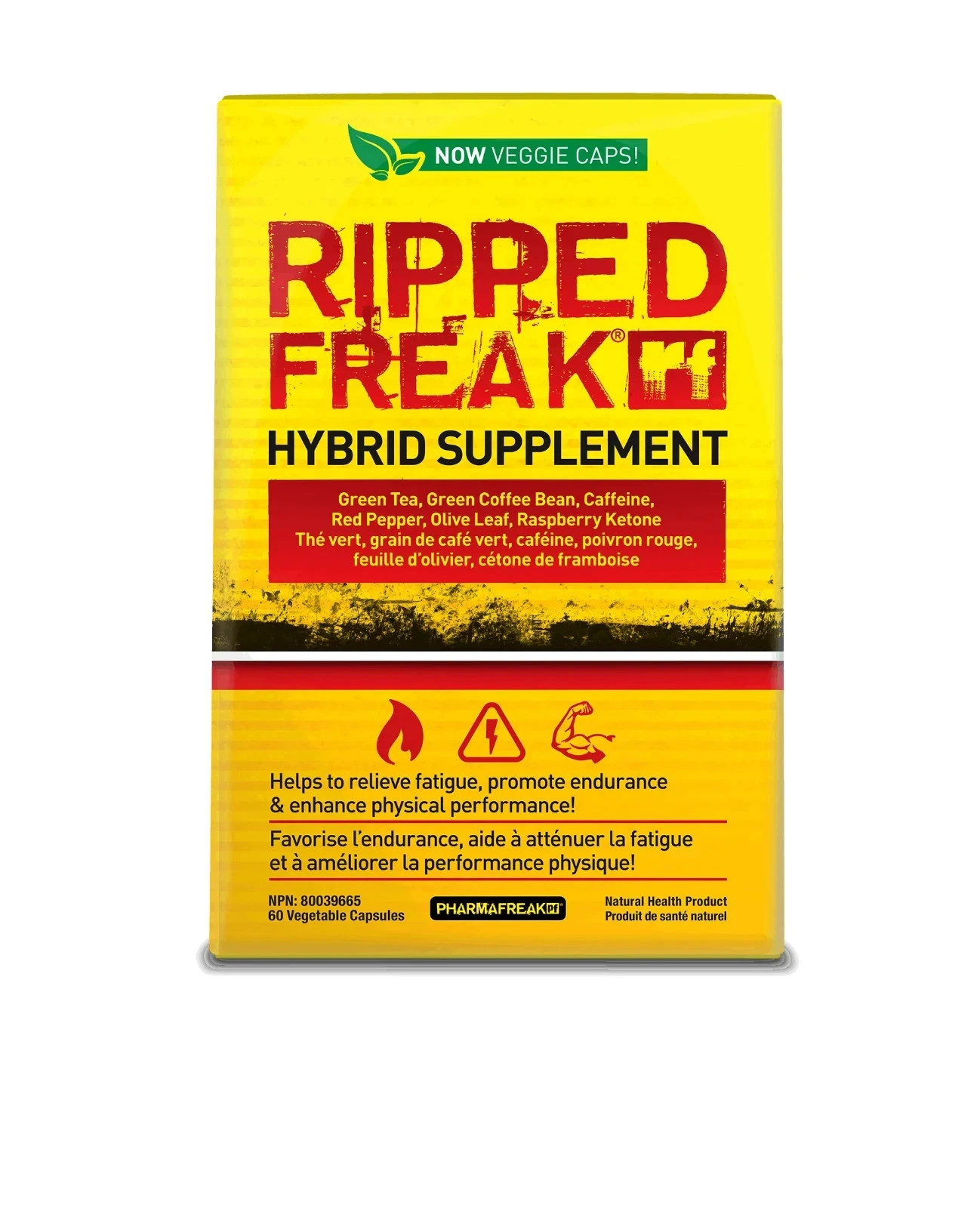 PharmaFreak Ripped Freak Hardcore Hybrid Fat Burner Thermogenic 60 Capsules New