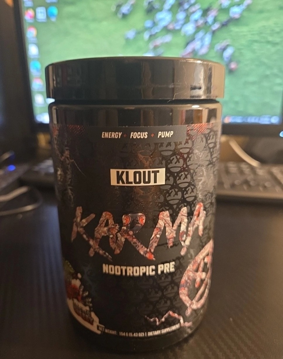 Klout Karma Pre Workout, 20 Servings 3 Exciting & Delicious Flavors Exp: 08/2027