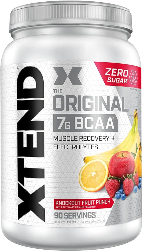 Scivation XTEND 7g BCAA’s Glutamine Citrulline Powder 90SRV KNOCKOUT FRUIT PUNCH