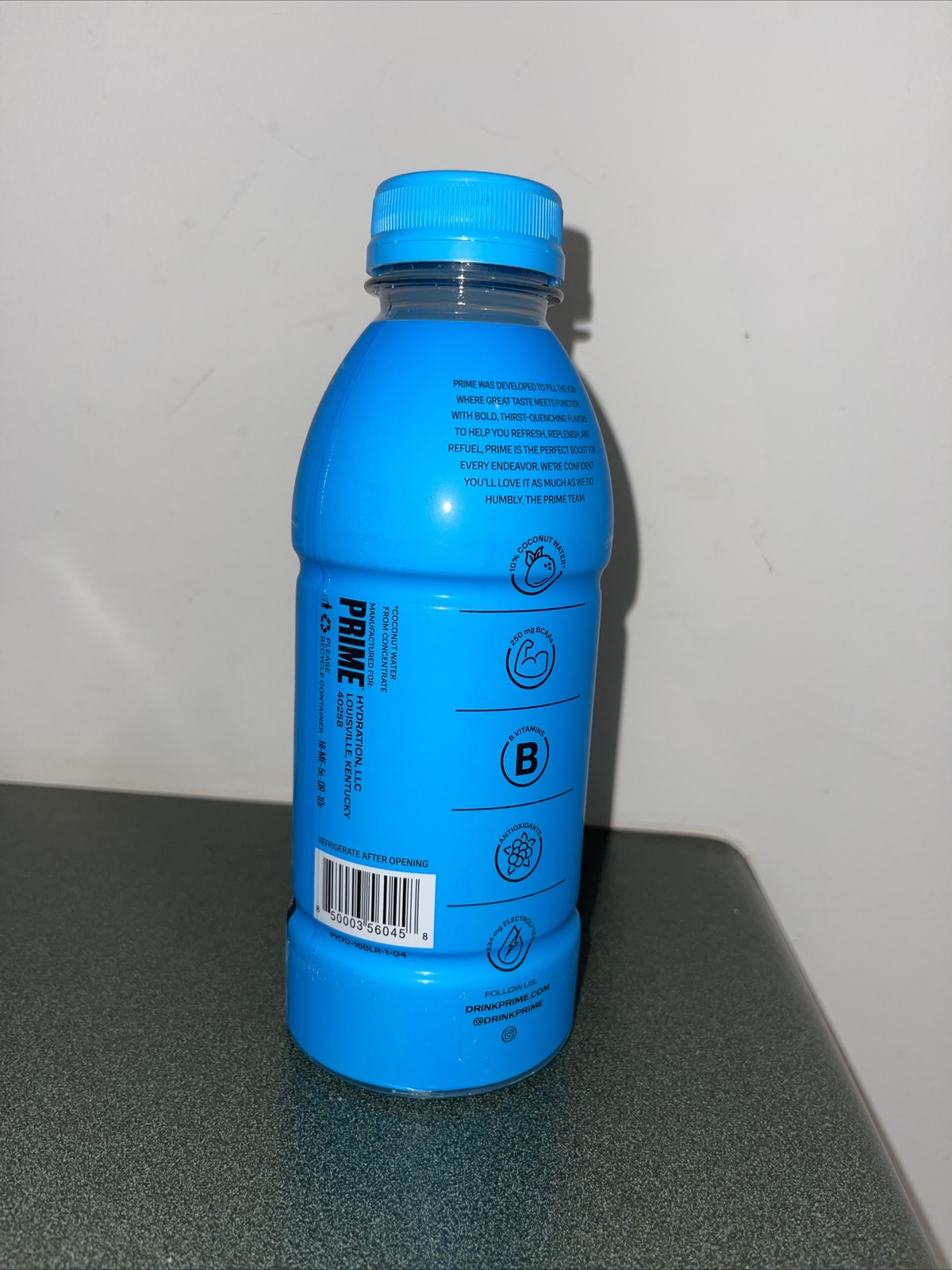 Prime Hydration Drink “Blue Raspberry” Flavor 16 oz Bottles KSI & Logan Paul