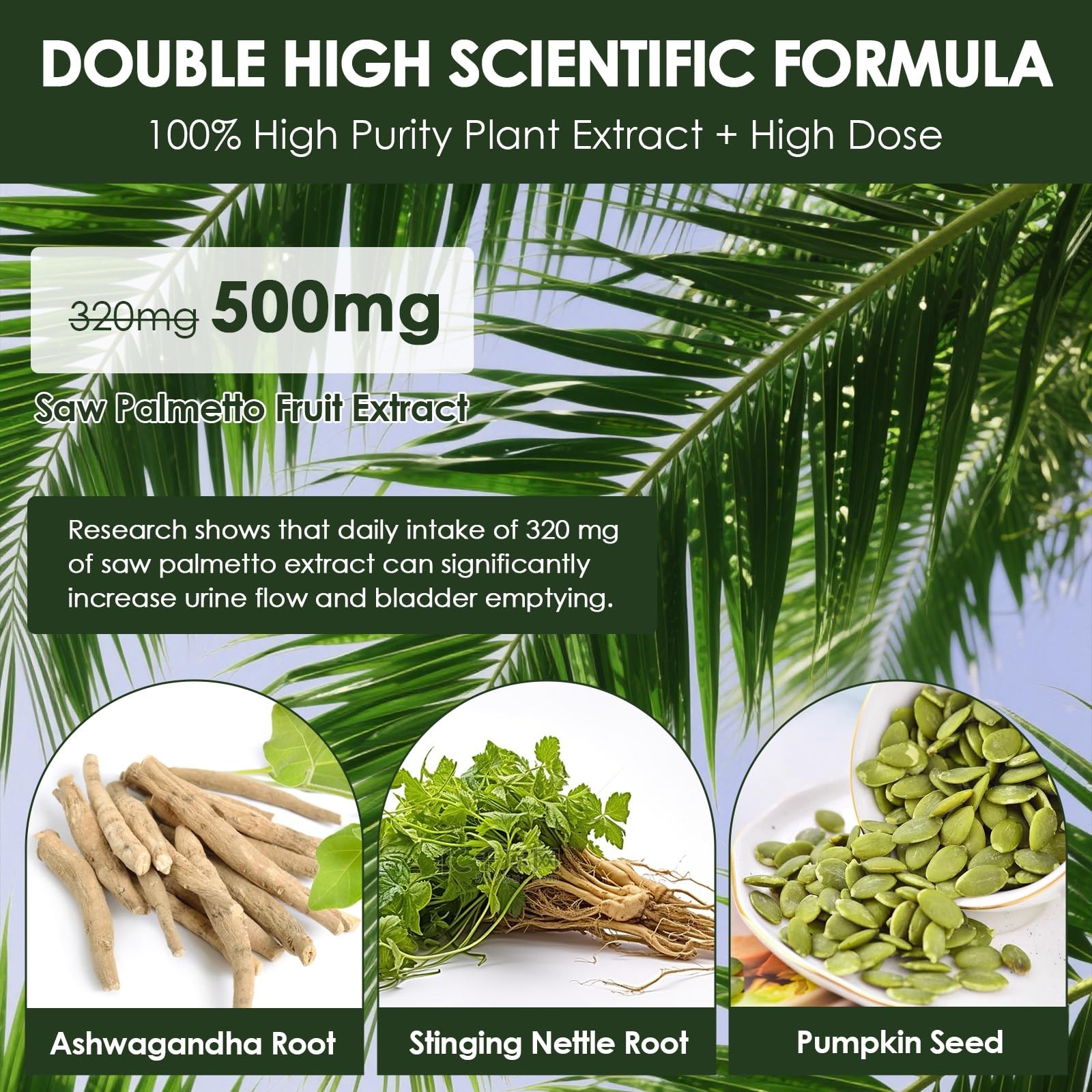 Totaria 2Pack Organic Saw Palmetto – Prostate Health 120 Count (Pack of 2)