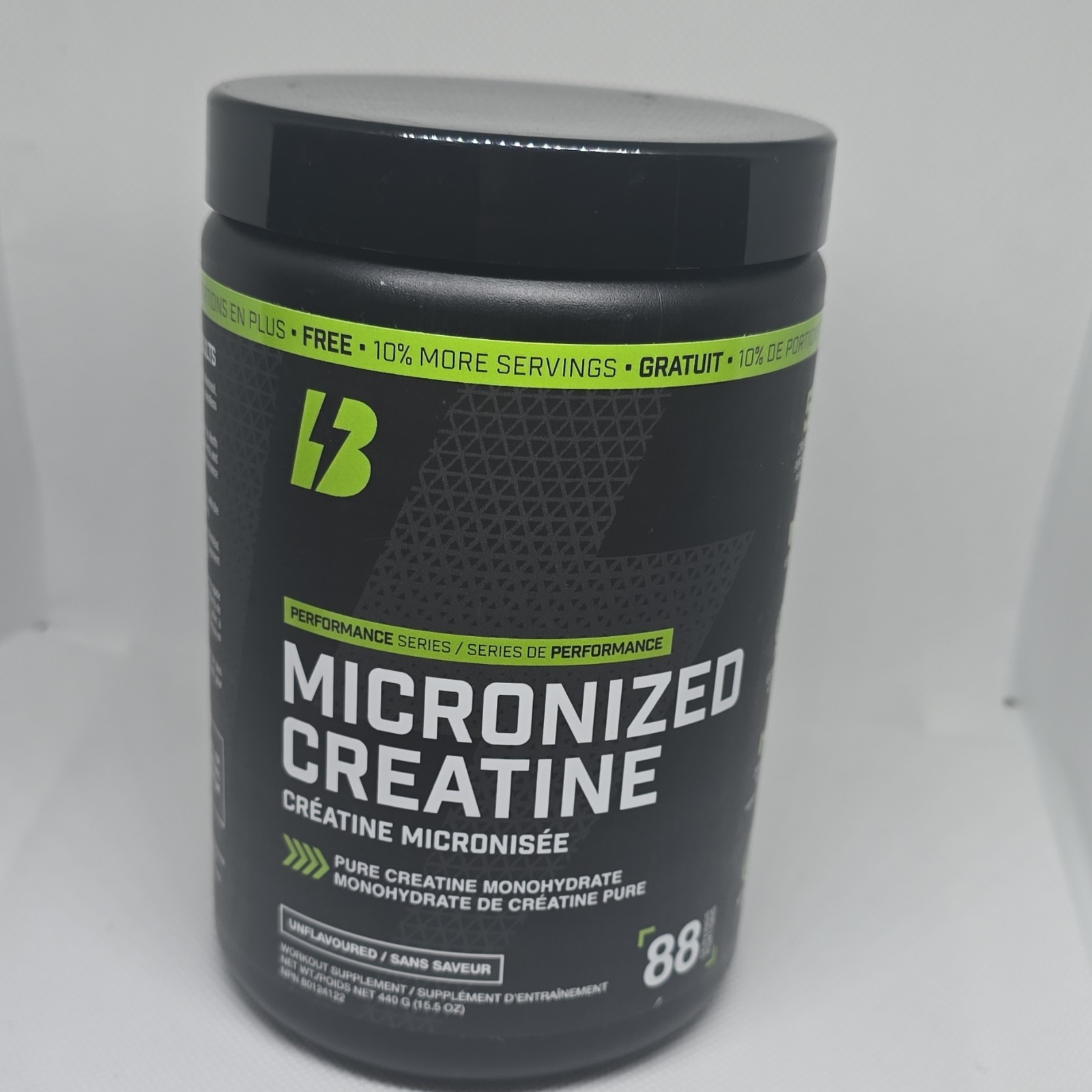 BULL Nutrition Micronized Creatine Monohydrate Powder Unflavored 400g 88 Servin…