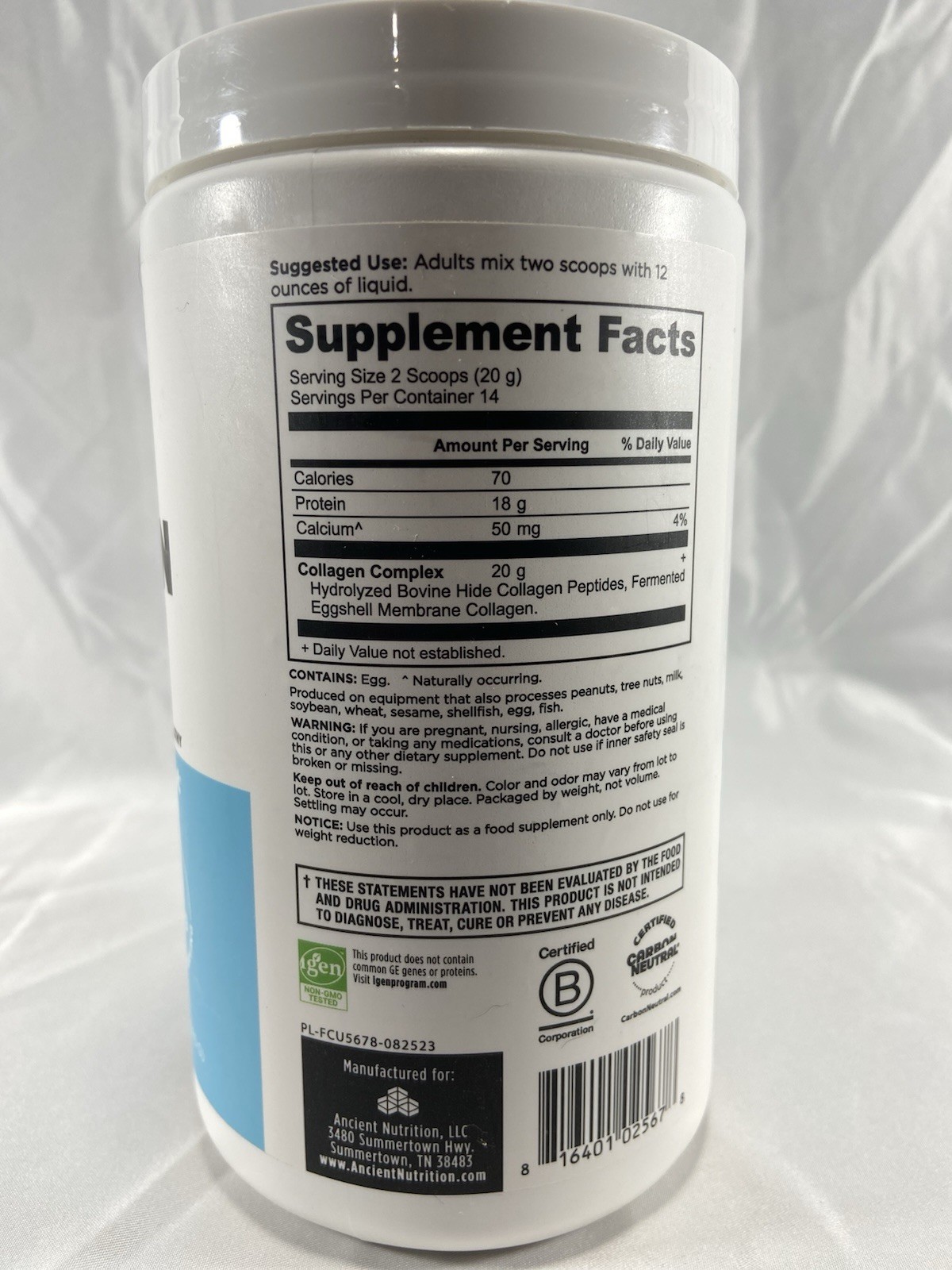Podium Nutrition Whey Protein – Vanilla Ice Cream – 16.72oz EXP DATE: 01/2026