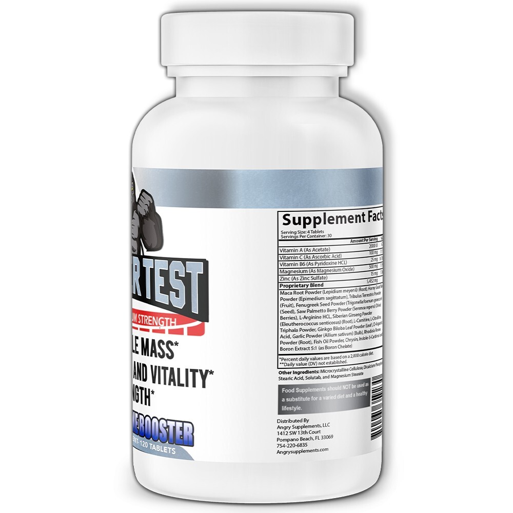 Monster Test 120ct Testosteron Booster + 100% Creatine Monohydrate Powder 300g