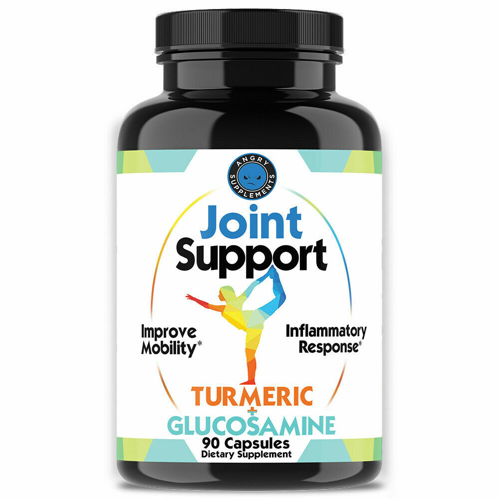 Angry Supplements Joint Support Turmeric Glucosamine Anti Inflammatory Mobility