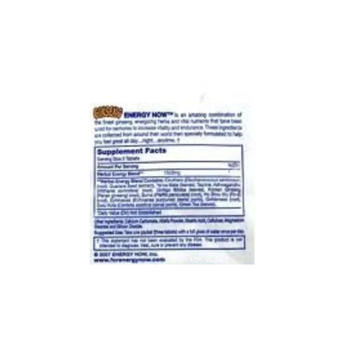 Energy Now Ginseng Herbal Supplement 24 In Pack – 2 Boxes – 144 Tablets Total