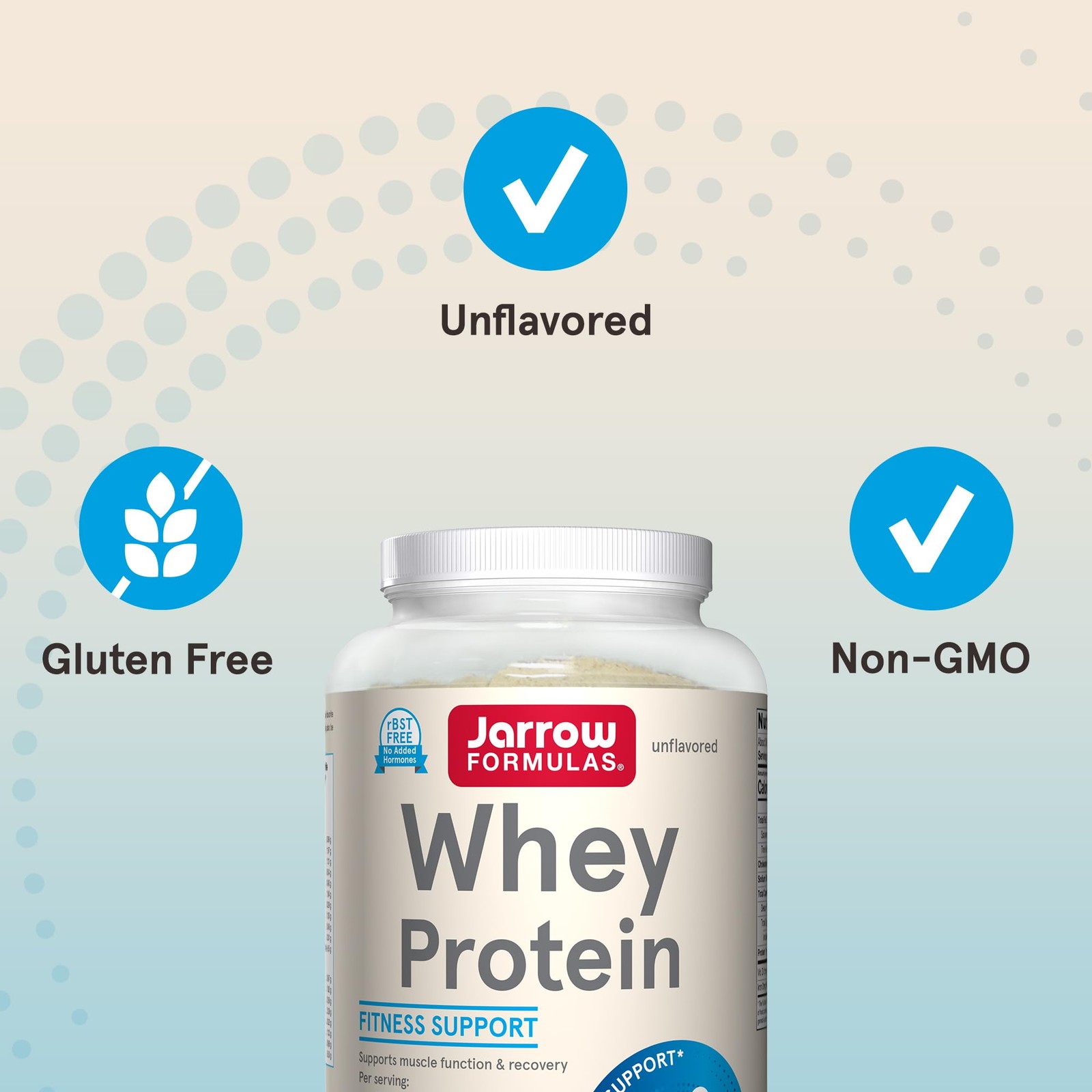 Jarrow Formulas Whey Protein 18 G Of Protein 3.8 G Of Bcaas And Glutamine