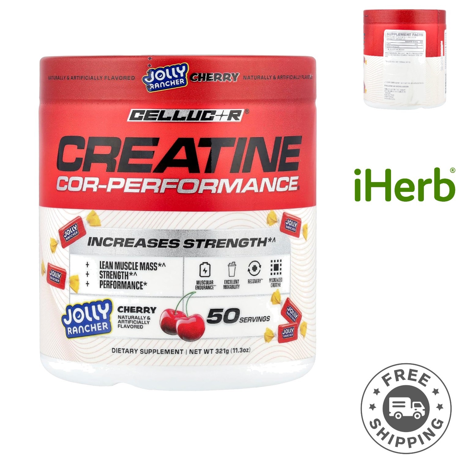 Keto-Friendly Creatine Powder – Jolly Rancher Cherry for Lean Muscle Gains