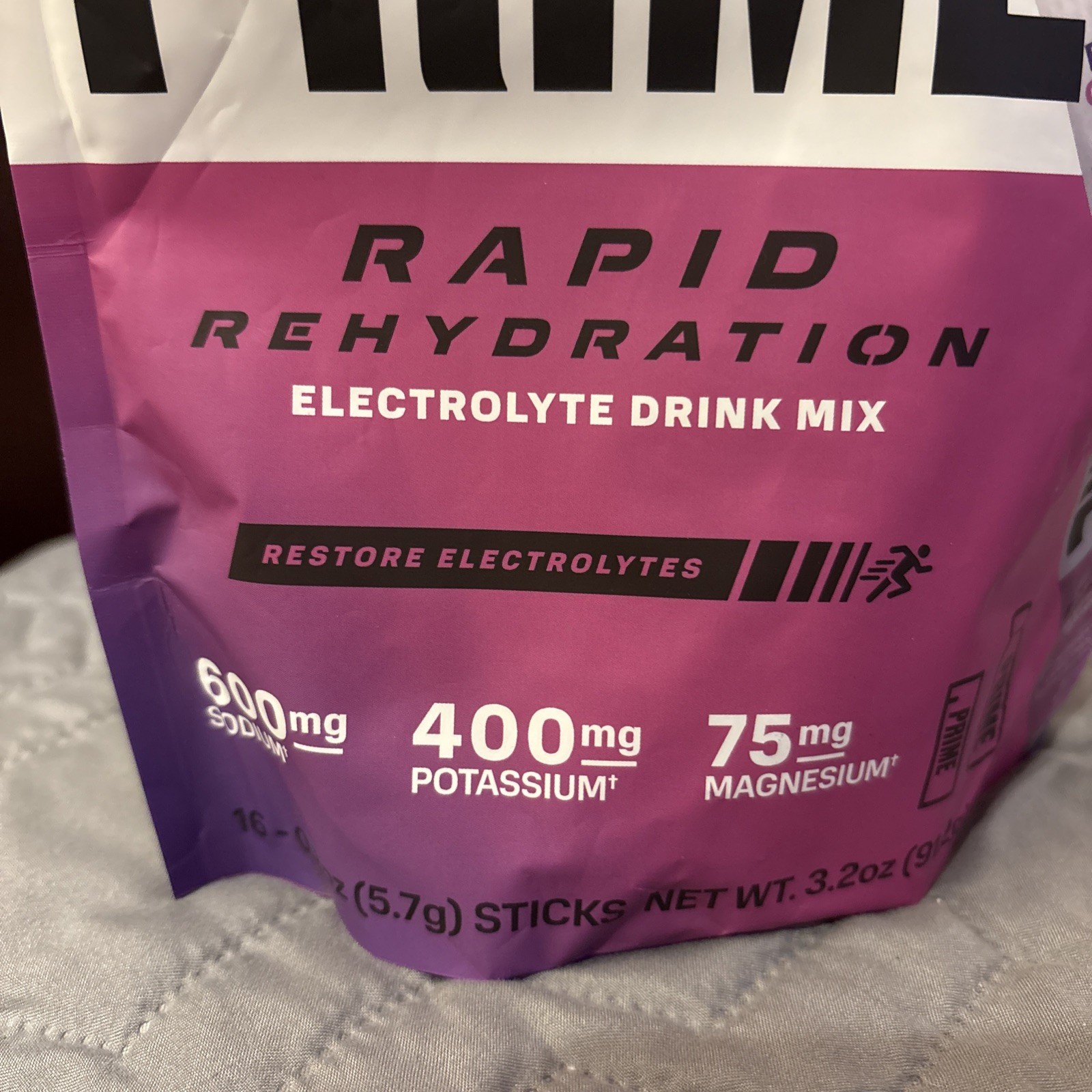RARE-PRIME Hydration Drink Sticks Berry Citrus Rush Flavor 16 Count Exp 7/2027