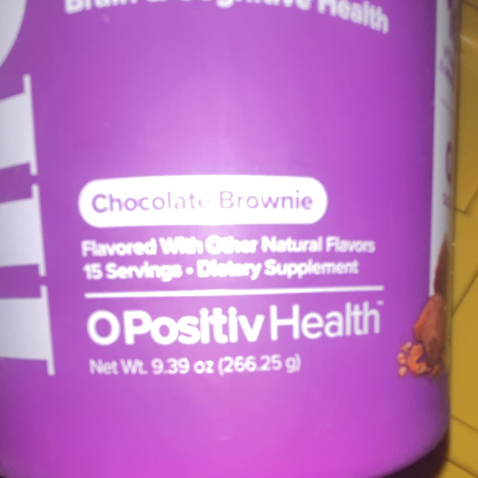 O Positiv Health Meno Collagen & Protein Powder Chocolate Brownie 15 Serv