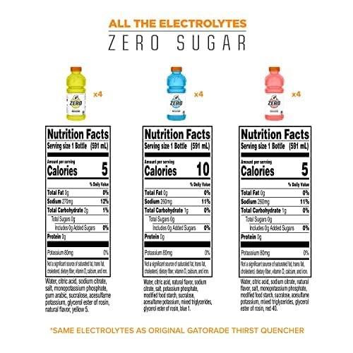 Gatorade Variety Pack Thirst Quencher, 20 Fl Oz 20 (Pack of 12)