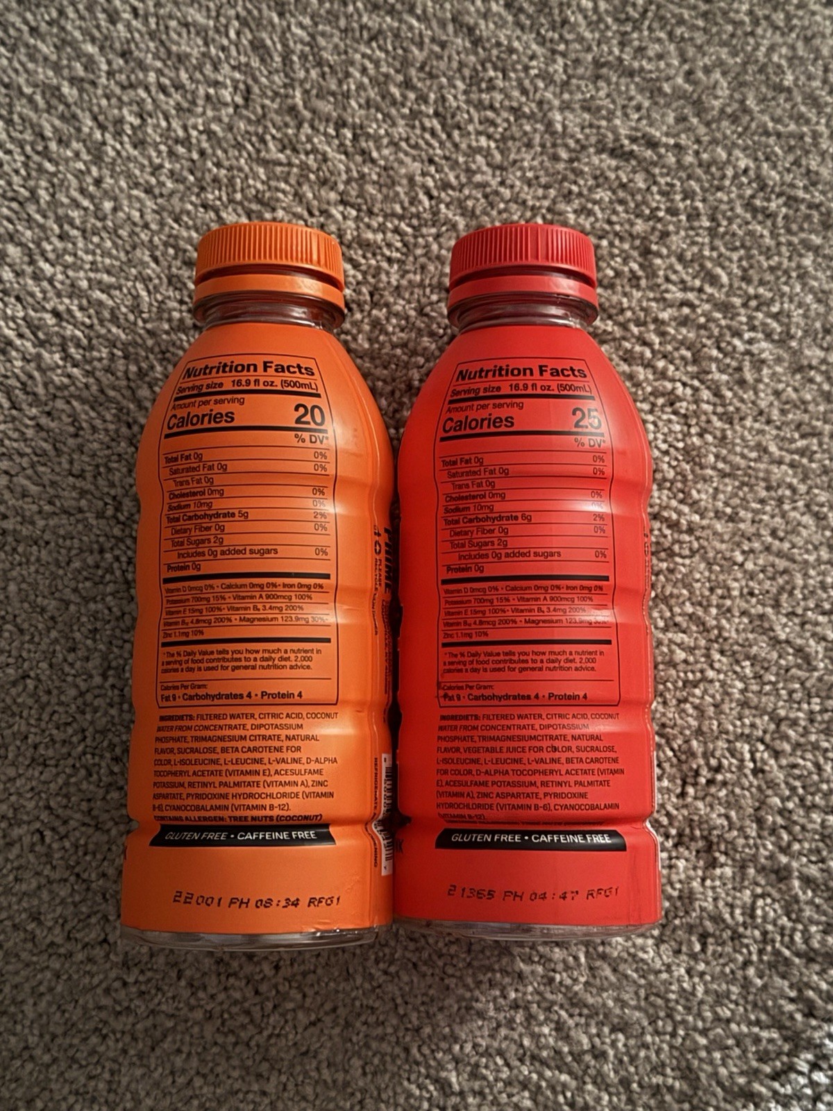 *RARE* *MISSPELLED* Two Rare PRIME bottles read desc.