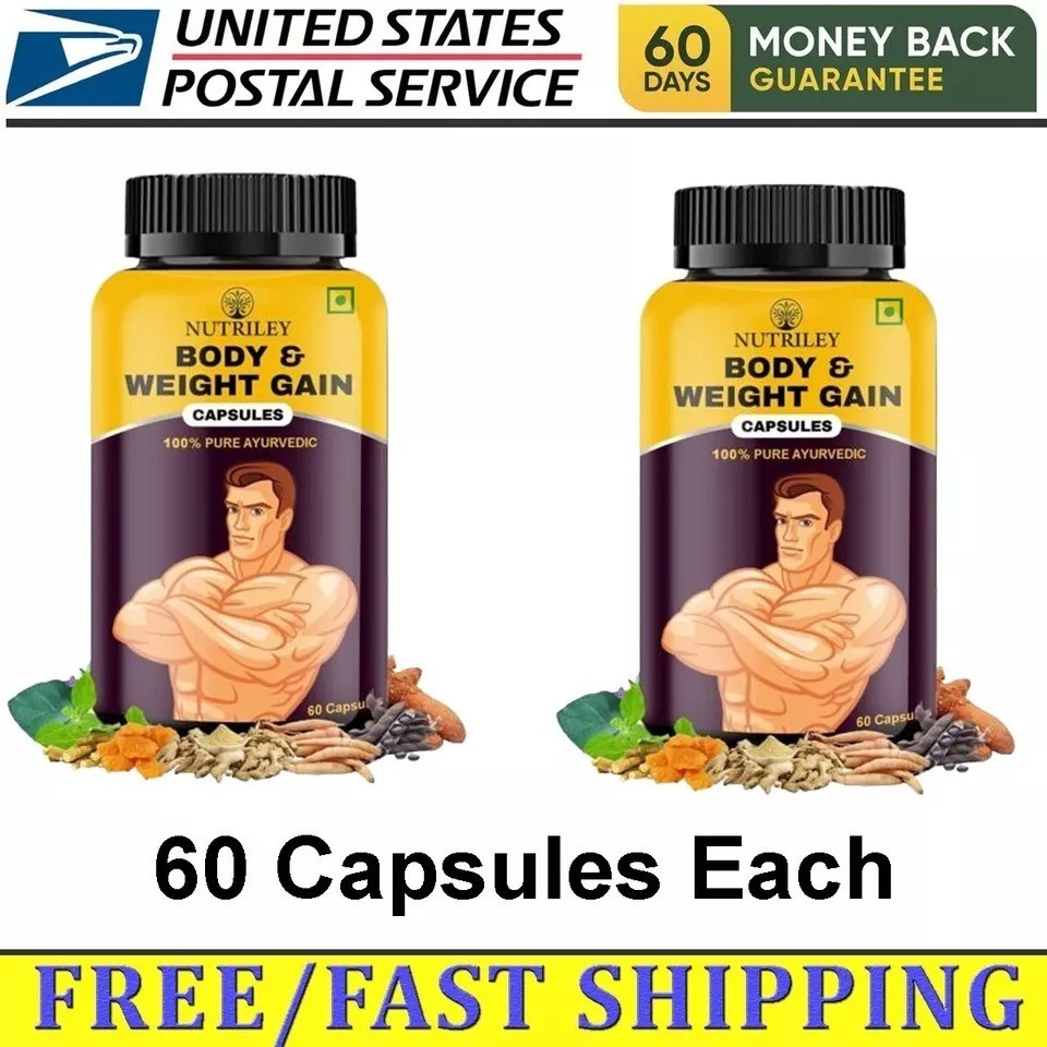 BODYBUILDER MASS GAINER CAPSULE FOR MUSCLE & WEIGHT GAIN 60 Caps USA