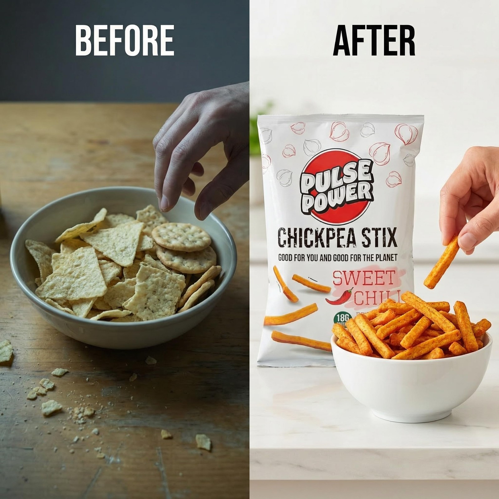 Grove Pulse Power Chickpea Sweet Of 6 3 Oz Snacks And Protein From Pulses And A
