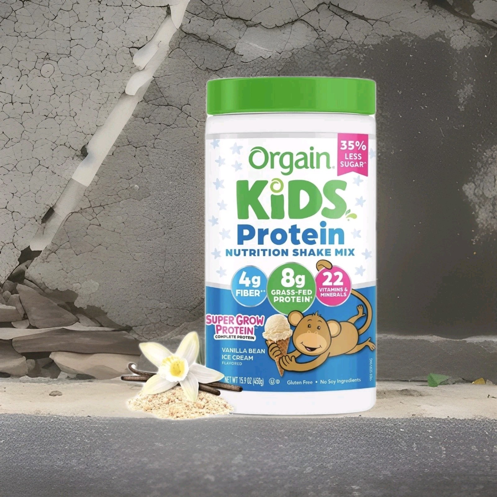 Organic Kids Protein Nutrition Shake Mix 15.9oz Vanilla Bean